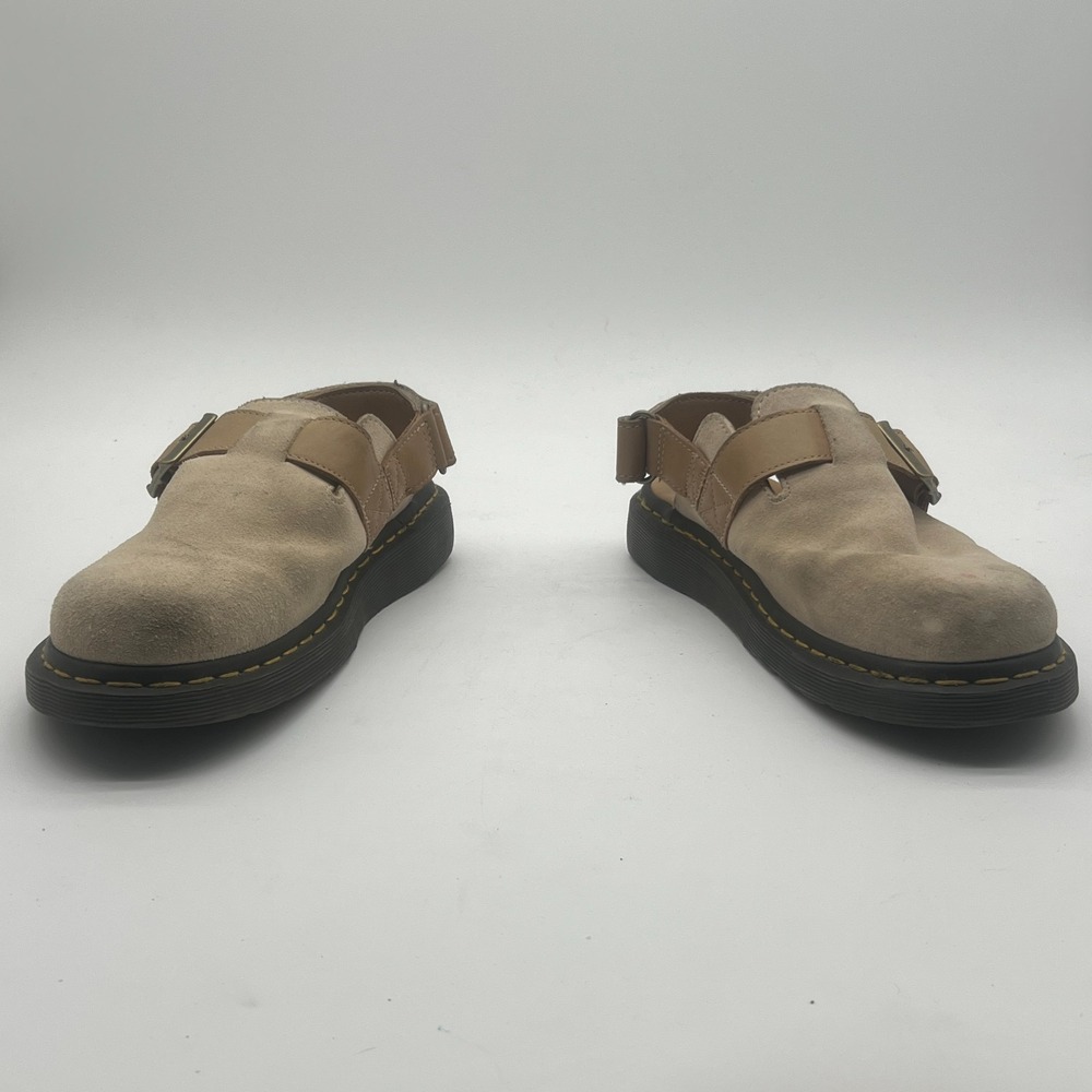 Dr Martens Jorge II Beige Suede Leather Slingback Mules Mens 8 Womens 9 UK 7
